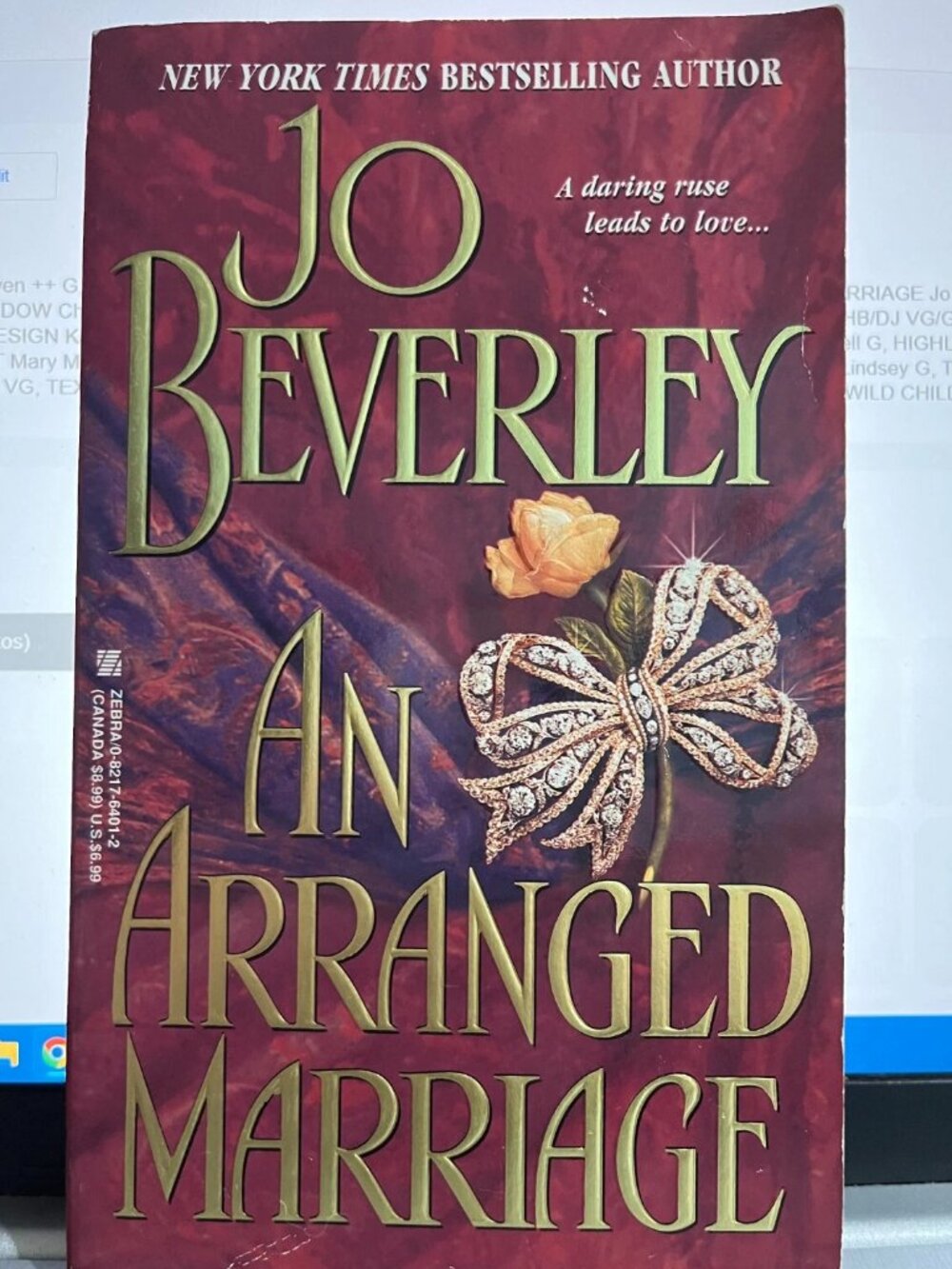 An Arranged Marriage  Jo Beverley  Zebra Historical Romance Book 1991